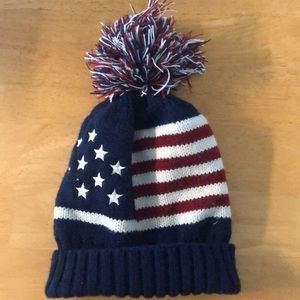 American flag beanie